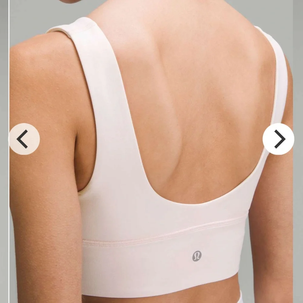 $54 Lululemon Align V-Neck Bra *Light Support, A/B Cup Meadowsweet Pink - Picture 4 of 9
